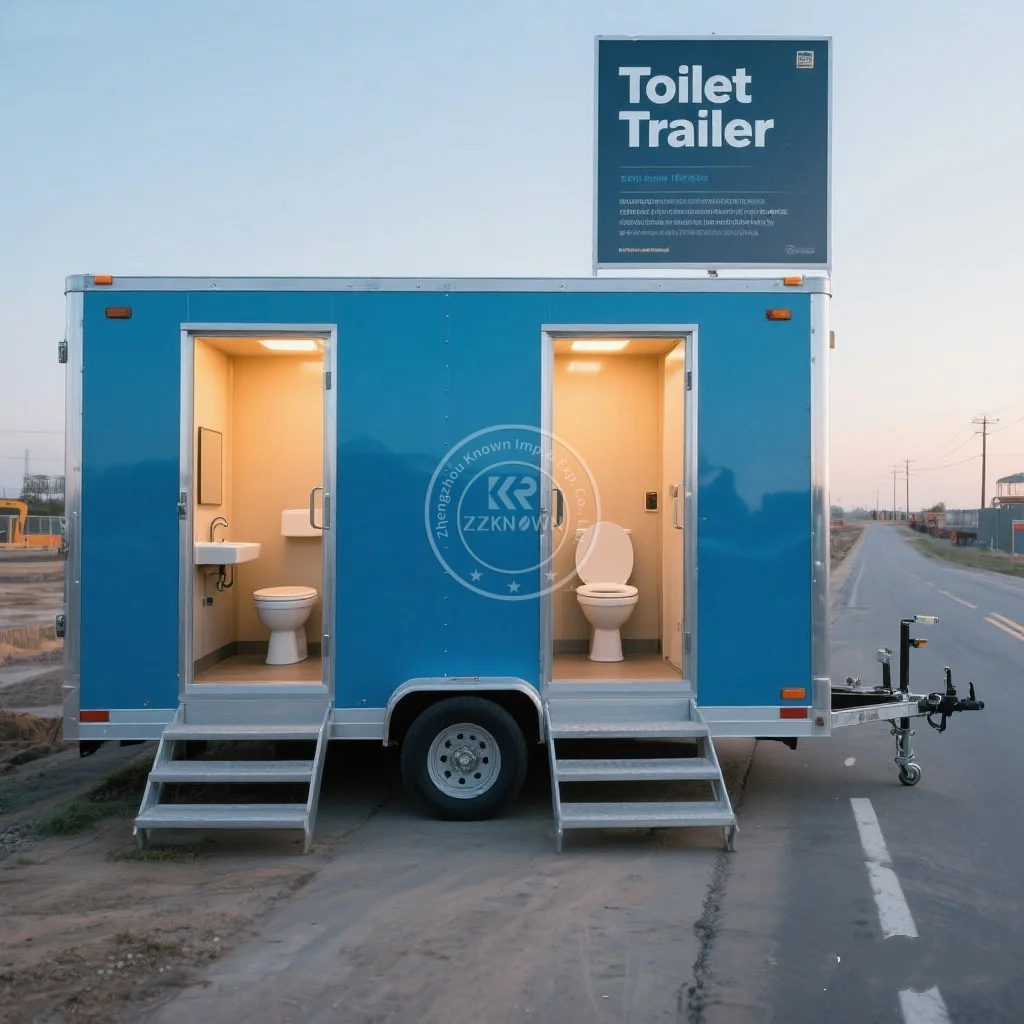 

Фабричный прицеп для душа на открытом воздухе, высококачественный настраиваемый портативный туалет с легкой маневренной способностью