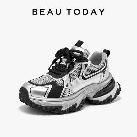 Женские сетчатые кроссовки BEAUTODAY на толстой подошве