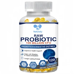 Organic Enzymes Probiotic Capsule 100 Billion CFU Probiotics Nutrient Digestion&Gut Health for Adults Women&Men