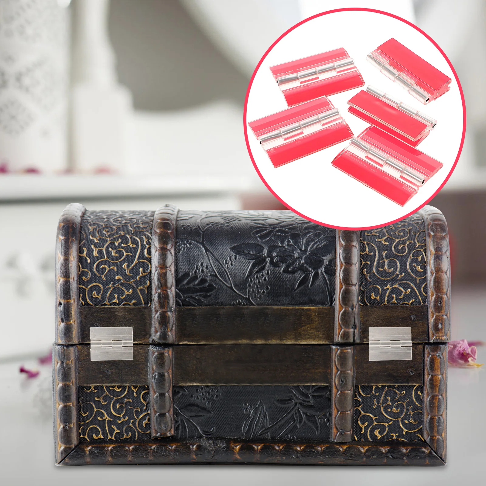 

5Pcs Strong Adhesion Acrylic Hinges Continuous Piano Hinge for DIY Furniture Glass Metal Panel Cardboard Plastic Board