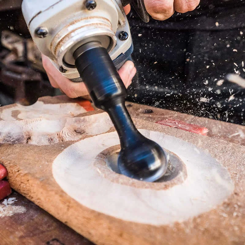 Husillos esféricos con forma de Gouge de bola, accesorio de tallado de potencia de madera para amoladora angular, herramienta de tallado de ranura