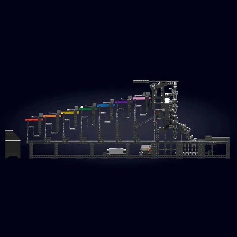 Schimmel Koning 26006 Technische Rollende Bal Bouwsteen De Gemotoriseerde Regenboog Tensegrity Model Assemblage Marmer Run Speelgoed Kids Gift