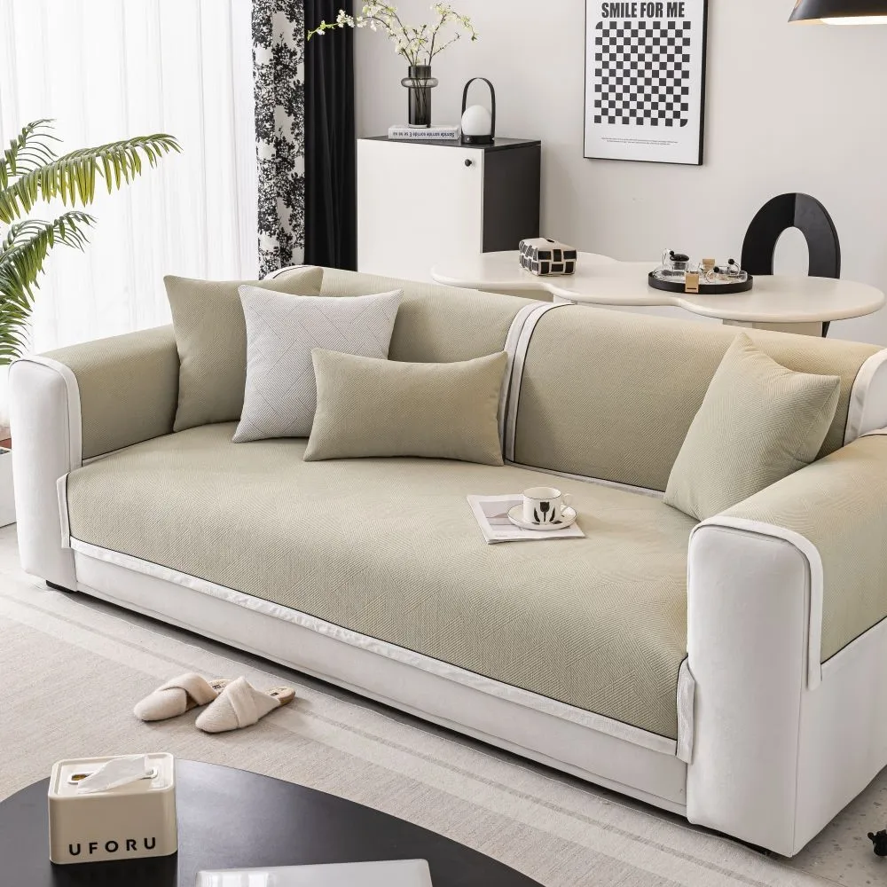 Living Room Non-slip Couch Sofa Cover 2024 Summer Nordic Universal Chenille Sofa Cushion Cover Slipcover Funda housses de canapé