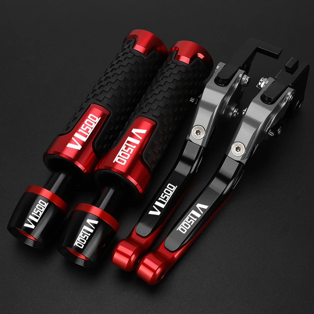 2026 Motorcycle Aluminum Adjustable Brake Clutch Levers Handlebar Hand Gripss FOR Suzuki VL1500 VL 1500 2005 2006 2007 2008 2009