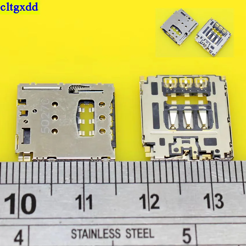cltgxdd KA-142    Sim card reader holder tray sim card slot socket Connector for Blackberry Q5 Z30 smartphone accessories part