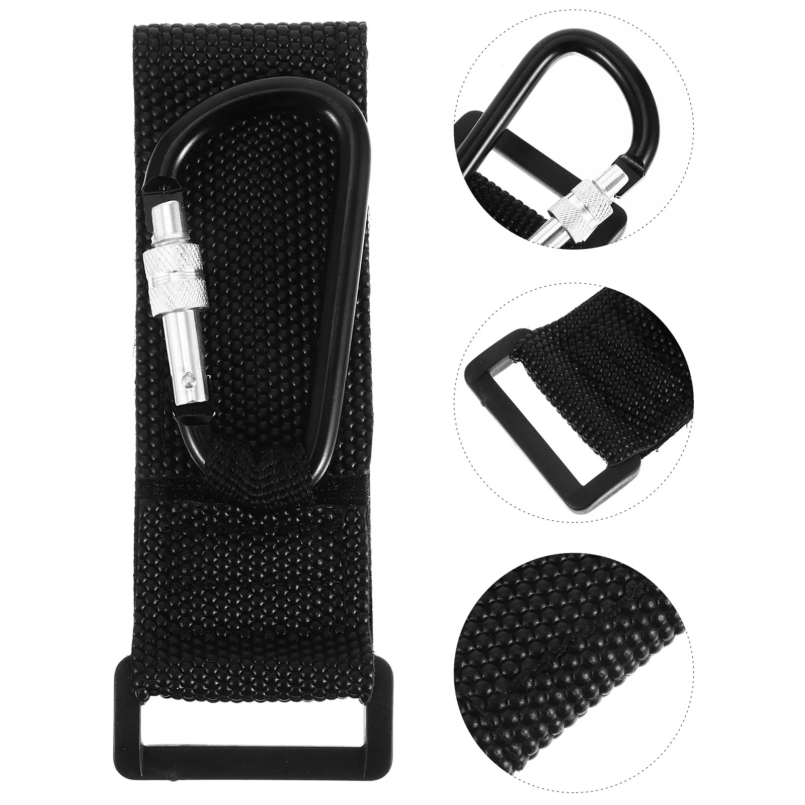 2Pcs Baby Stroller Hooks Heavy Duty PU Strap Pram Clip Large Aluminum Alloy Convenient Stroller Hook Accessories