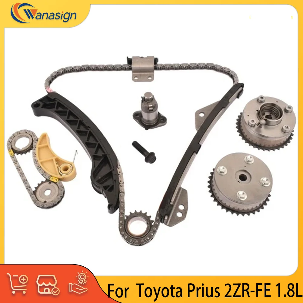 Engine Parts Timing Chain Kit Fit 1.8 L L4 Gas For Toyota 2ZR-FE 1.8L 13506-37010 13506-0T010 13506-37070