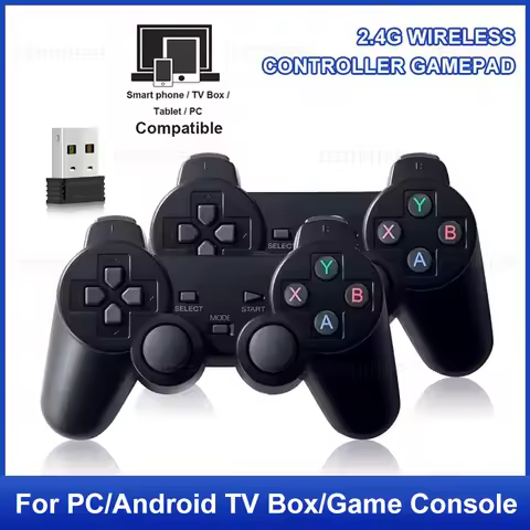 1-2PCS 2.4G Wireless Gamepad Game Controller for Android TV Box PC Game Stick GD10/M8 Game Console Joystick