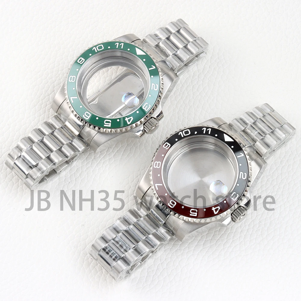

Silver 40mm Nh35 Case Sapphire Glass Stainless Steel Presidential Bracelet for Yacht-Master/SUB/GMT NH34 NH35 NH36 NH38 Movement