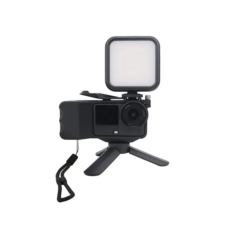 ل DJI OSMO Action 6 الإفراج السريع قفص قبضة جبل مقبض حامل قبضة عمل كاميرا حامل للتصوير في الشوارع #3