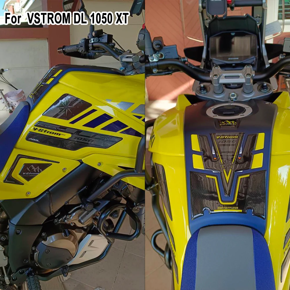 DL1050XT دراجة نارية خزان وسادة واقية ملصقات ثلاثية الأبعاد الشارات لسوزوكي الخامس ستروم فستروم DL 1050 XT 1050XT DL1050 مغامرة