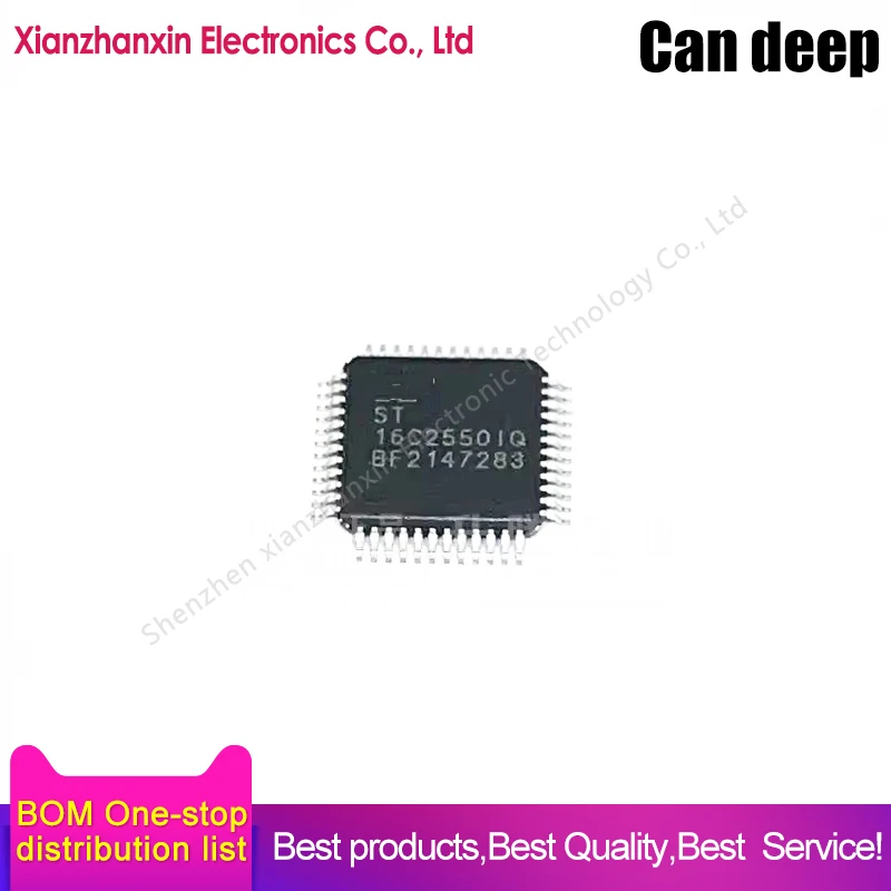 1pcs/lot ST16C2550IQ48TR-F ST16C2550IQ TQFP48  Interface IC chip in stock