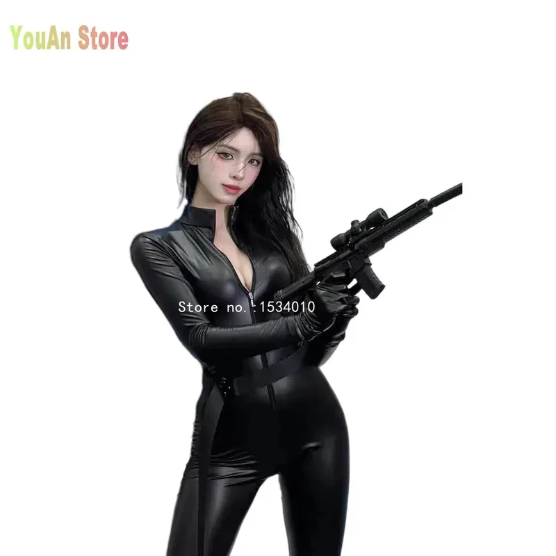 

Нестандартный размер Celty Sturluson Косплей PU комбинезон костюм Хэллоуин