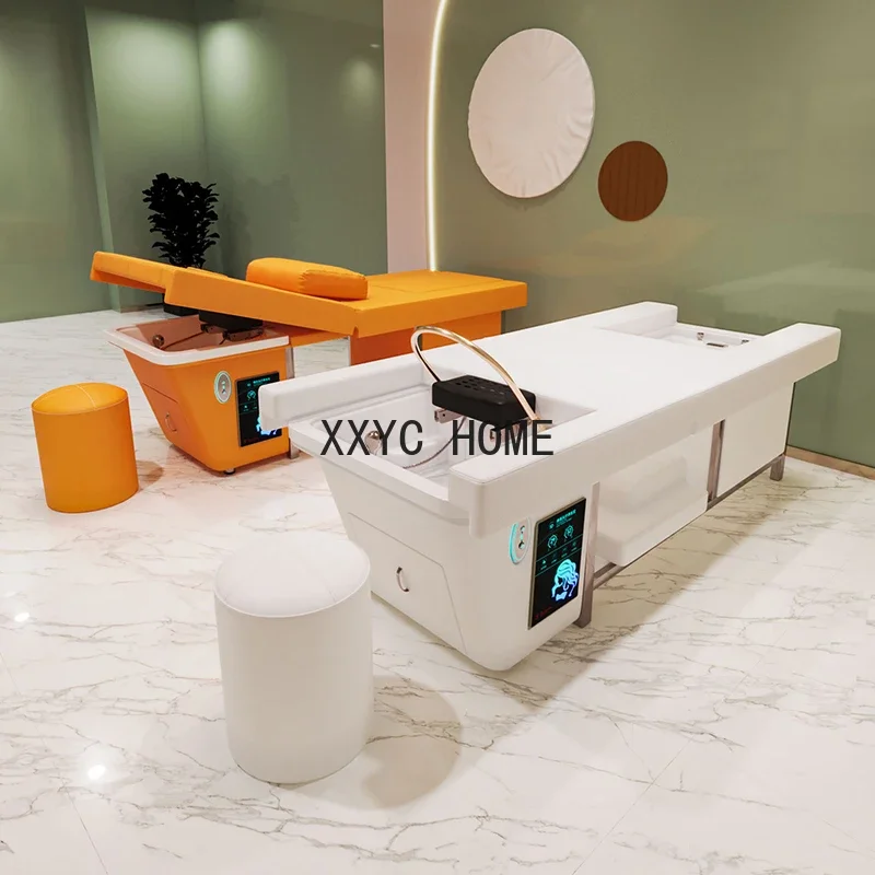 

Integrated Facial Bed Water Circulation Fumigation Electric Lifting Simple Modern Shampoo Chair