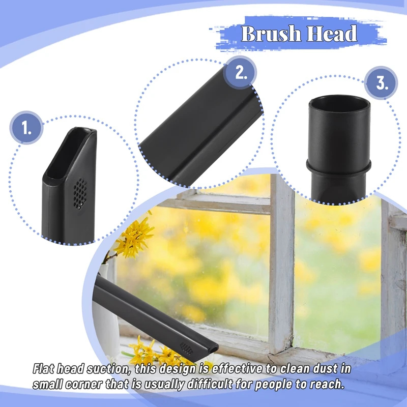 32 мм плоская всасывающая головка сопла запчасти для пылесоса, щетка для пылесоса