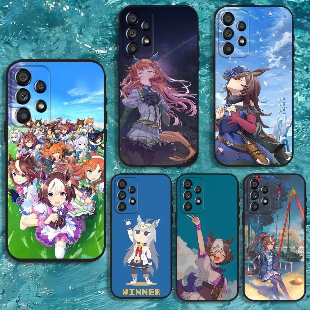 

Uma Musume Pretty Derby Phone Case For Samsung Galaxy A20,A21s,A22,A31,A32,A52,A53,A72,73,A80 Soft Black Cover