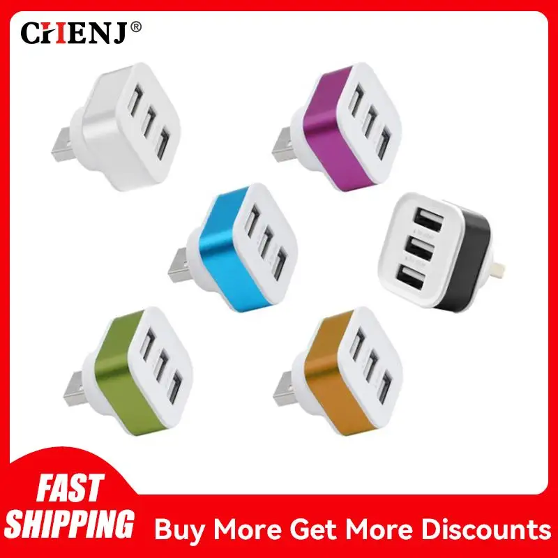 USB 2.0 HUB Quick Charger 3 Ports USB Extender Adapter Multi USB Splitter Hub With Indicator For Laptop PC Charger Adapters