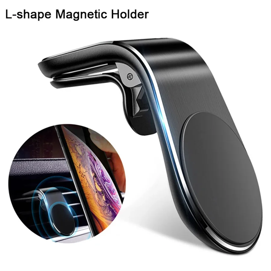 

Universal Magnetic Car Phone Holder in Car Phone Stand Clip Mount Car Magnetic Phone Holder for iPhone 15 14 Pro Samsung Xiaomi