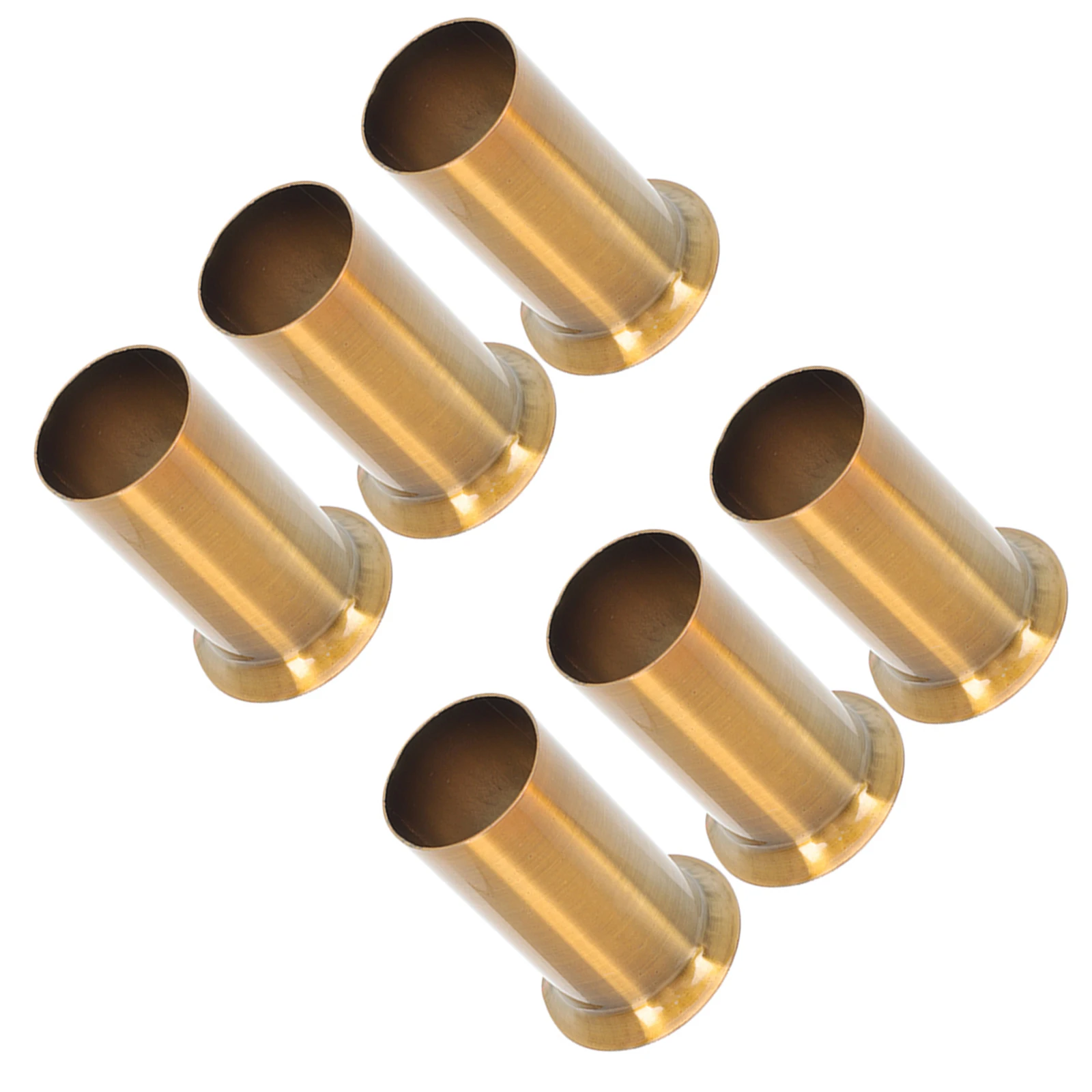 6개 유럽식 크리스탈 샹들리에 커버 빈티지 메탈 슬리브 천장 램프 드립 엣지 행잉 램프 베이스 슬리브