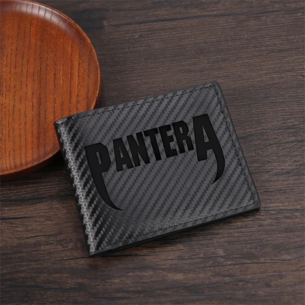 Heavy metal band logo design Men's Wallets Simple Business Modern Stylish Printing Design Gifts For Father Boyfriend Christmas L