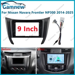 9 Inch Car Frame Fascia Adapter Canbus Box Decoder For Nissan Navara Terra NP300 2014-2025 Android Radio Dash Fitting Panel Kit