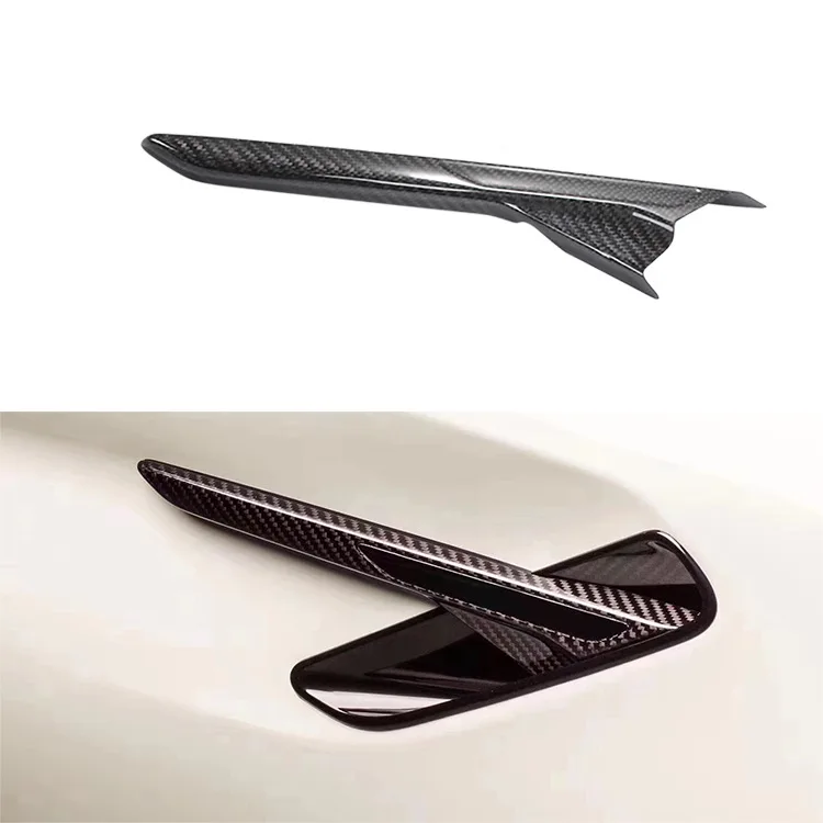 

Dry Carbon Fiber Side Fender Air Vent Trim Parts Fit For BMW M5 2018-2022