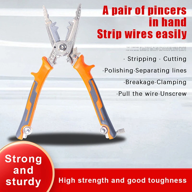 

Universal Pliers Multi Functional Tools Heavy Duty Wire Stripper Electrical Wire Cable Cutters Stainless Steel Nipper Hand Tools