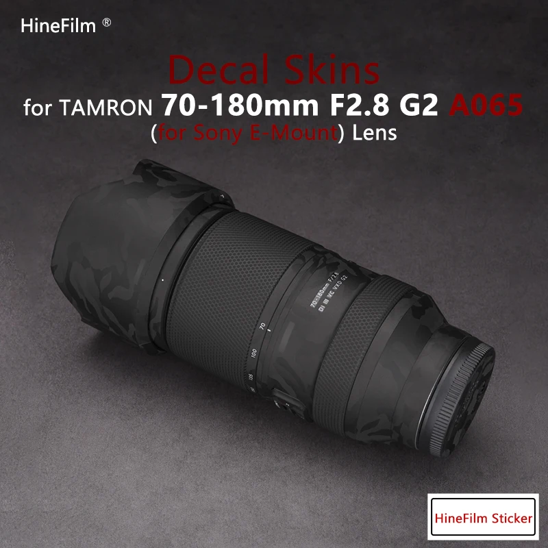 Tamron 70-180F2.8G2 E Lens Premium Decal Skin for Tamron 70-180 F2.8 Di III VC VXD G2 Protector Cover Film Protective Sticker