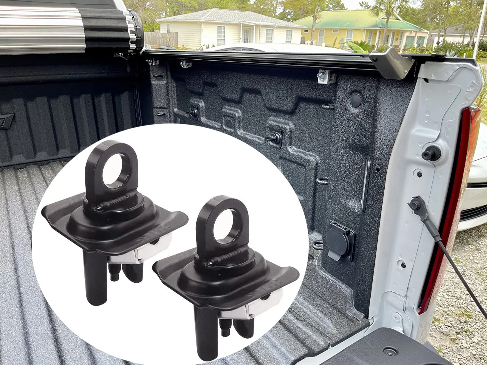 1pair Pickup Tie Down Anchor Trunk Bed Side Wall Fastner Clip Lock For Chevy Silverado GMC Sierra Canyon Colorado 2015-2022