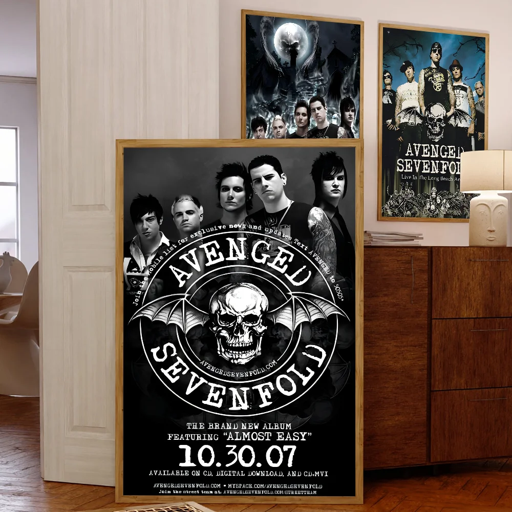 Avenged Sevenfold Good Quality Prints And Posters Waterproof Paper Sticker Coffee House Bar Posters Wall Stickers