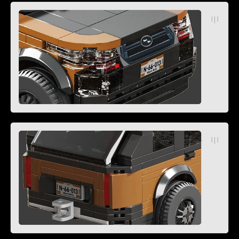 Speed City SUV Auto Baustein England Land P400 Rovers Konstruktions-Baustein-Modell-Sets Fahrzeug Lernspielzeug für Geschenke – Detail 4
