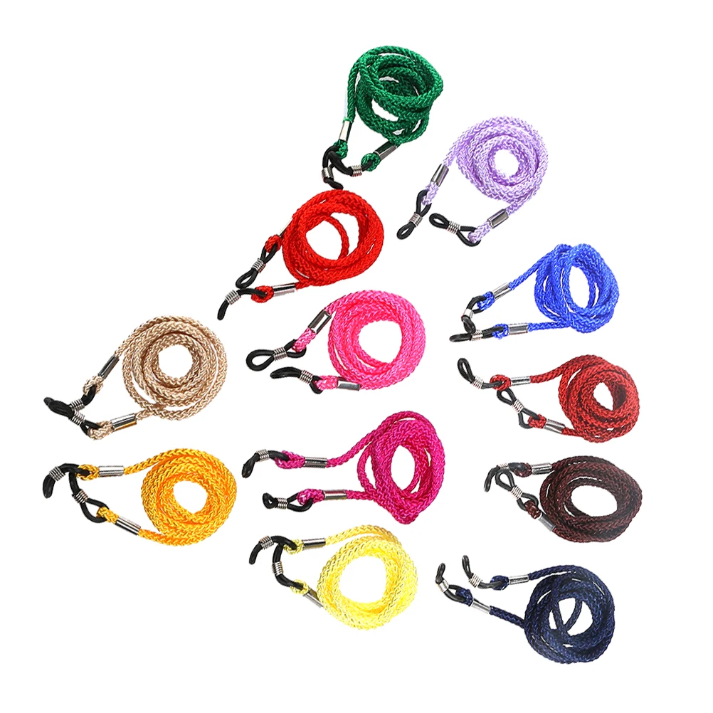 24pcs Nylon Glasses Cord Colorful Thick Eyewear Rope Spectacles Anti-slip Nylon Chain Stylish Glasses Lanyard Rope (Random Color