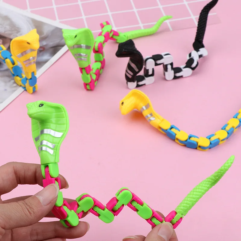 2023 Creative Explosive Snake DIY Chain 24 Sections Of A Hundred Folding Chain Kid's Adult Intellectual Track Decompression Toys