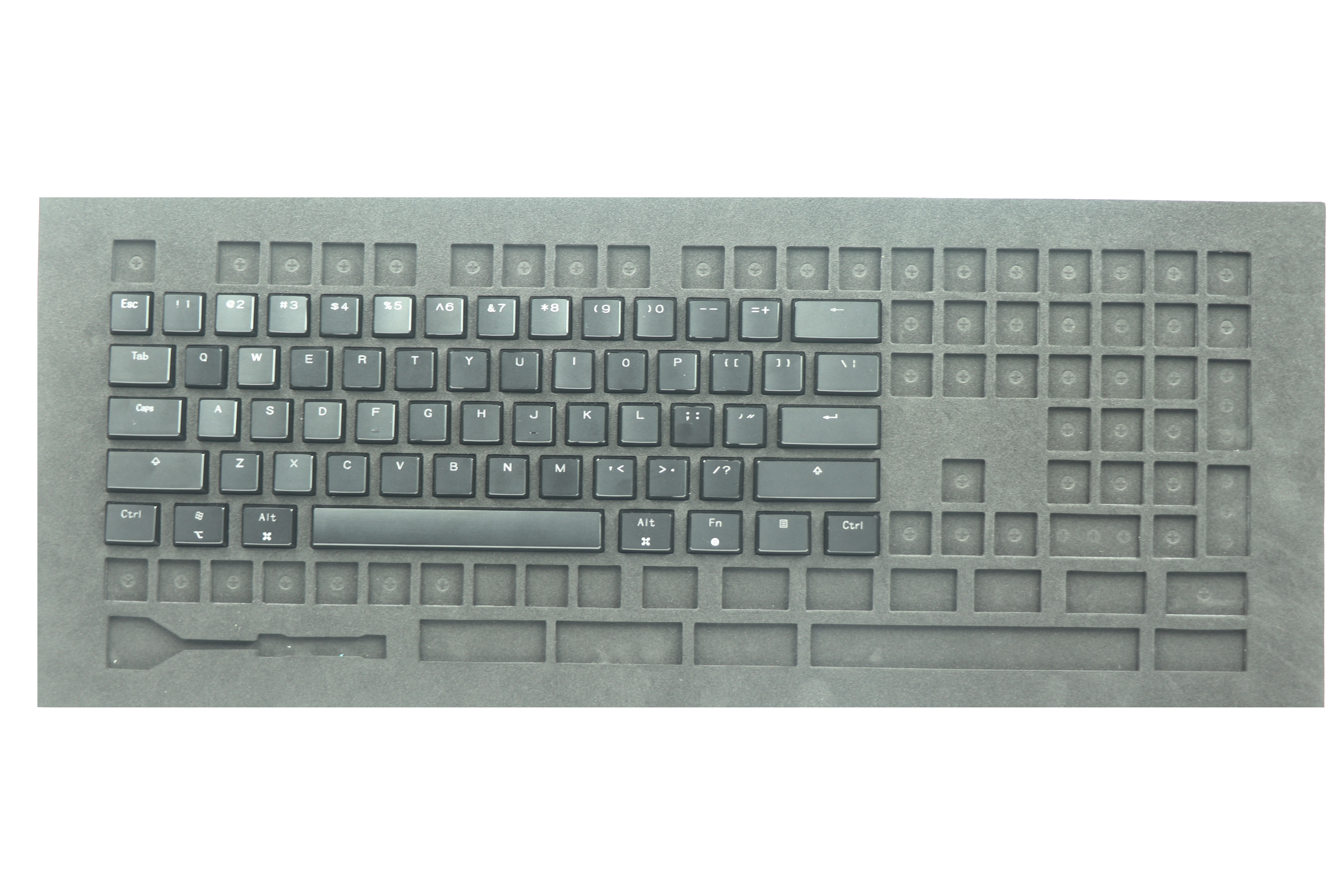 HiUM Aluminum Alloy Low Axis Keycap Custom Metal HL Transparent