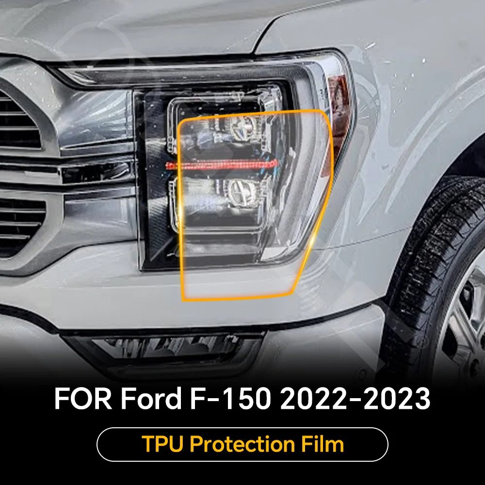 

Headlight Rearview TPU Protection Film For Ford F-150 2022 2023 Pre-cut PPF Clear Bra Anti-Scratch Resistant Self-adhesive Cover