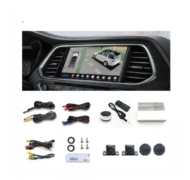 Multi-In-One Host T5 360 Degree Car Top View Camera System Panoramic View Backup Camera System 3D Aerial View