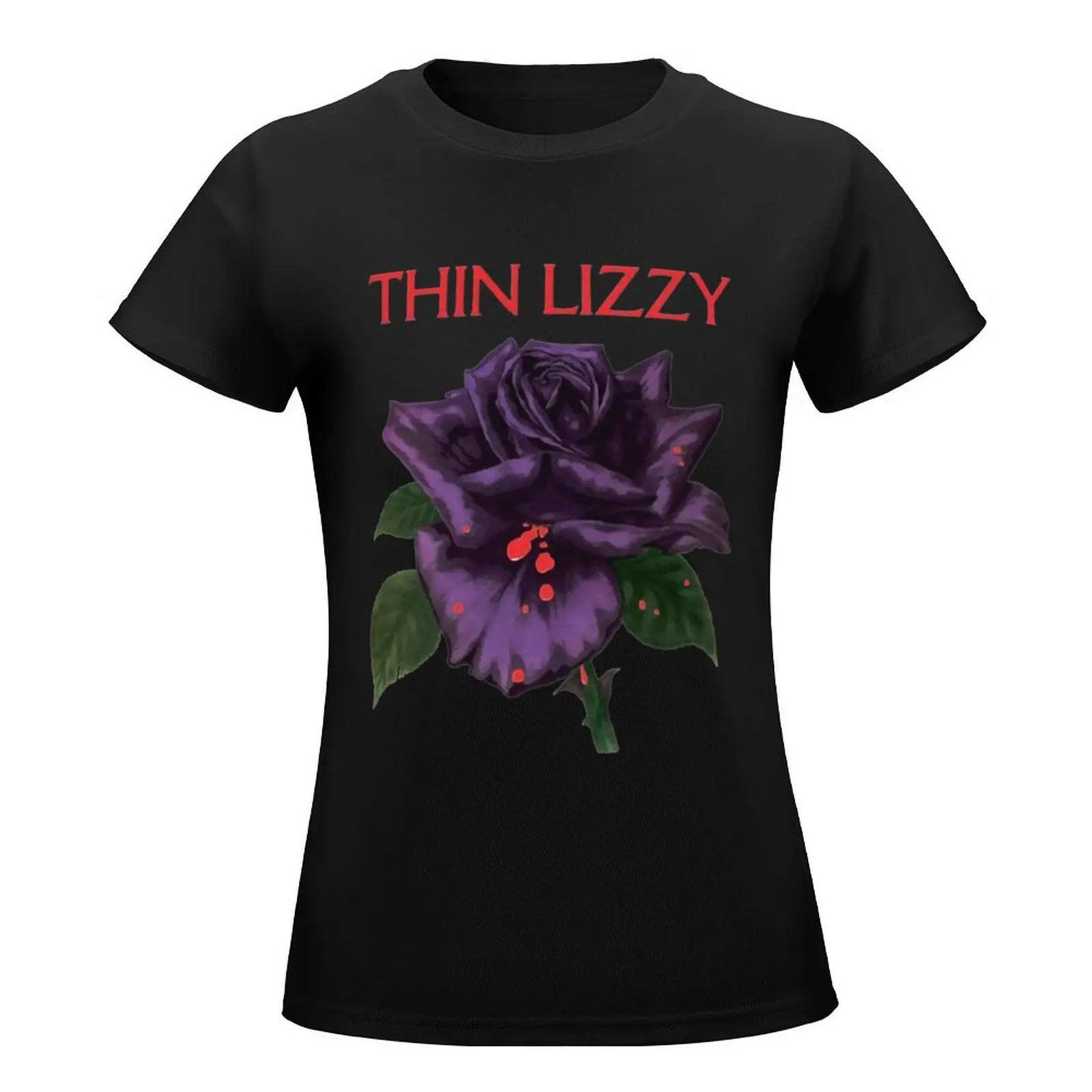 Thin Lizzy Nightlife T-Shirt tops heavyweights vintage sports fans cotton t shirts Women