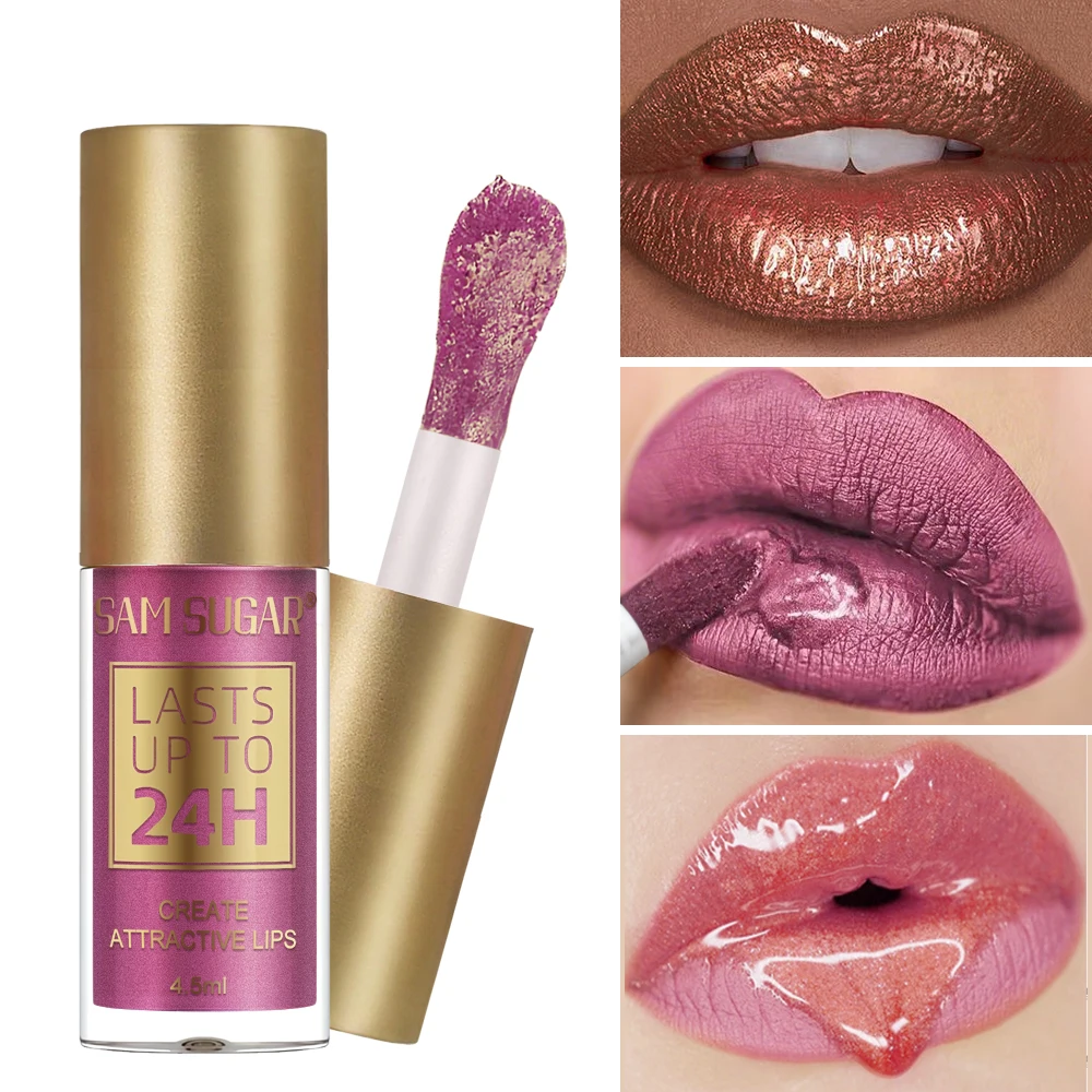 Shiny and delicate lip gloss, long-lasting and not easily smudged, naturally glossy lip gloss