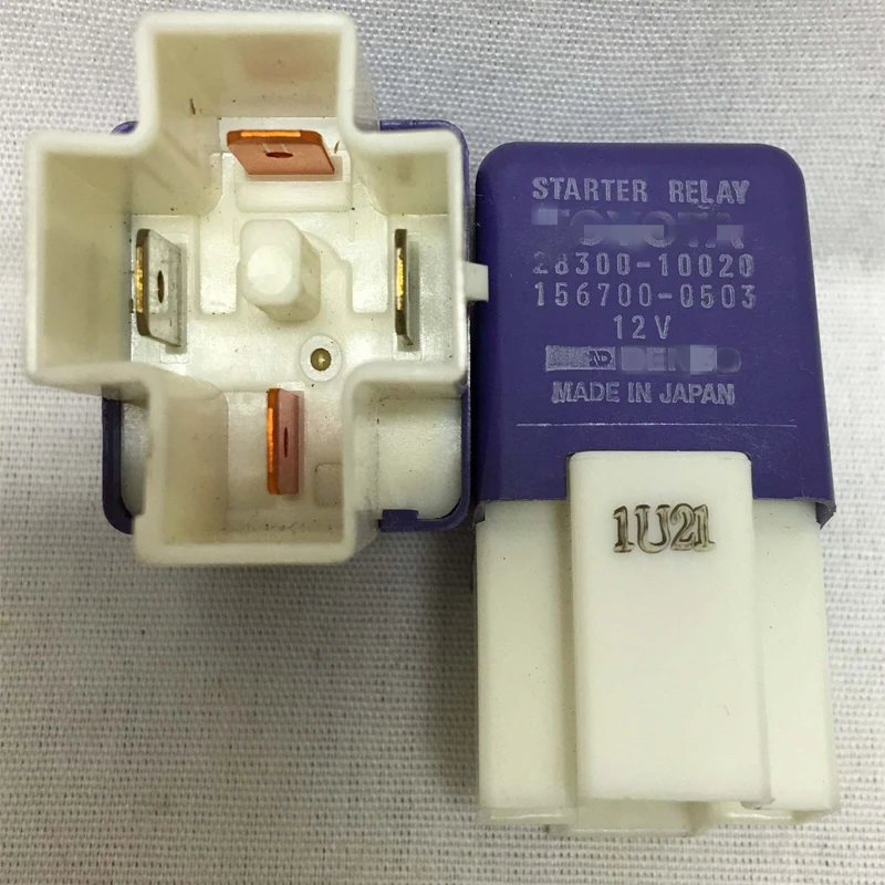 

10Pcs For Toyot-a Dens-o 12v New Purple Starter Relay 28300-10020 156700-0503 4-Prong OEM