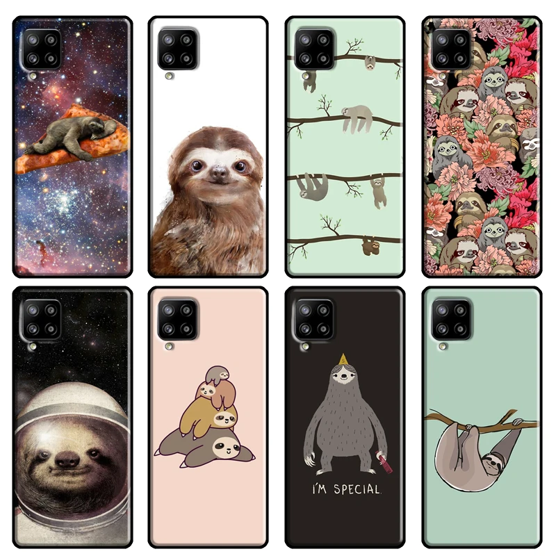 Sloth Stack Phone Case For Samsung Galaxy A51 A70 A71 A72 A52 A41 A31 A02S A12 A21S A20e A10 A40 A50