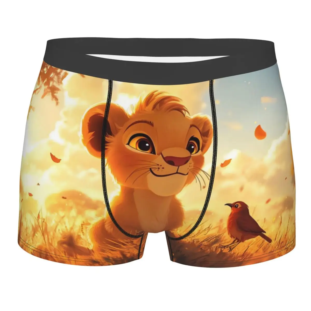 

Custom The Lion King Movie Boxer Shorts For Homme 3D Print Retro Hakuna Matata Underwear Panties Briefs Breathable Underpants