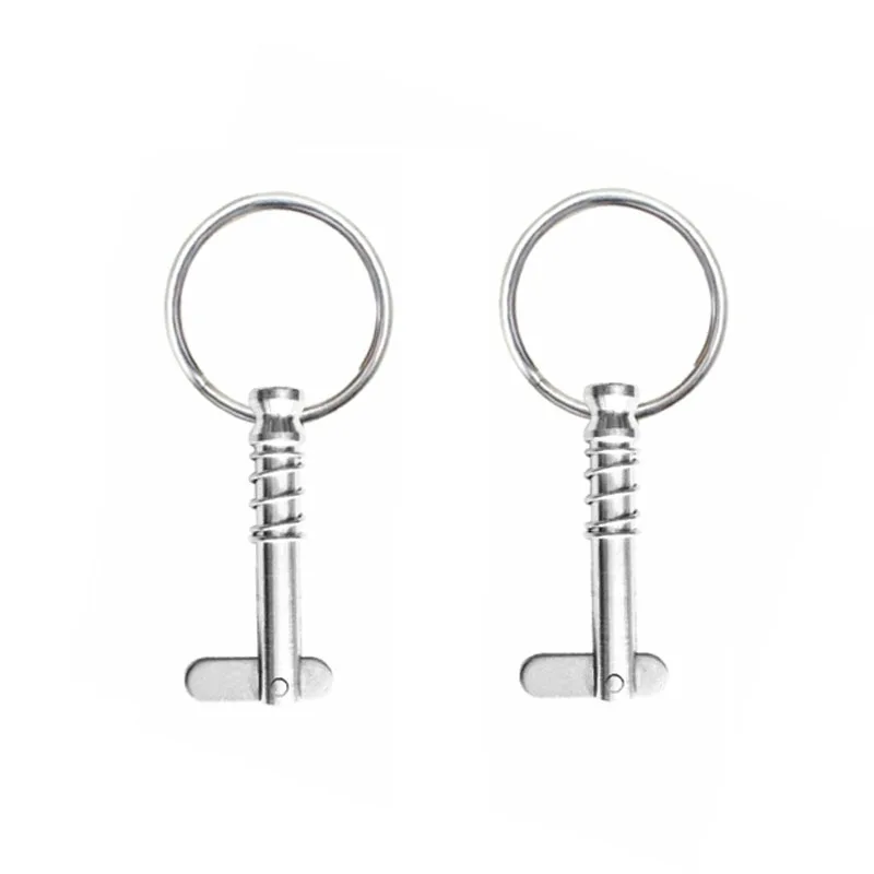 

2PCS 6.3mm 316 Stainless Steel Quick Release Pin for Boat Bimini Top Deck Hinge MarineHardware Boat