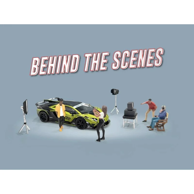 1:64 نموذج مجموعة كاملة خلف المشاهد مصور فيديوغرافي مصور عمل الشكل DIY المشهد مجموعة ملحقات العرض #1