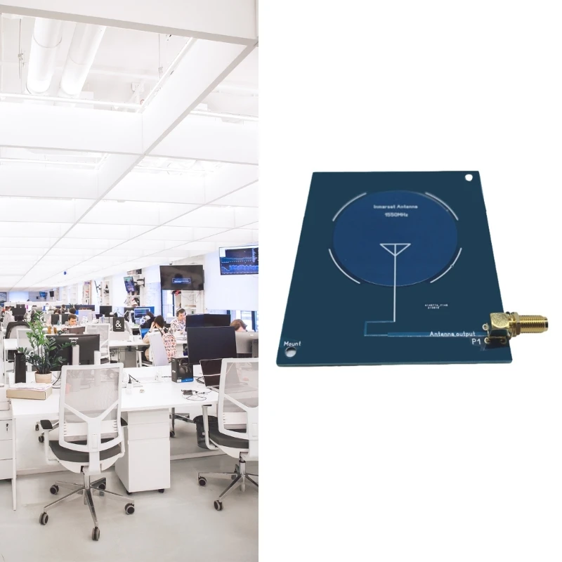 Antenna patch ad alto guadagno (3,5 dBi) Antenna PCB 1550 MHz con connettore SMA femmina per InmarsatAERO/STDC