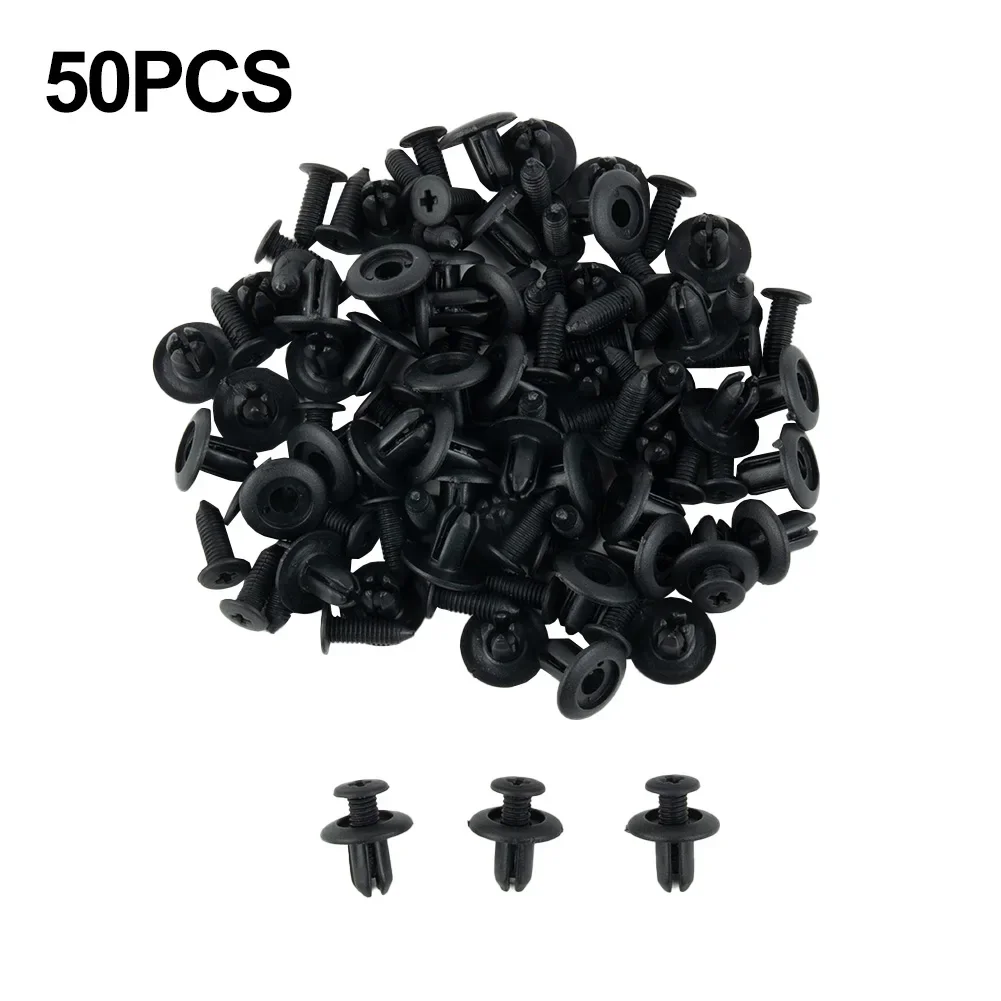 

Practical Useful Fasteners Clips Fixing Trim 8mm Trunk Accessories Bumper Car Fender Hole Kit Plastic Push Retainer