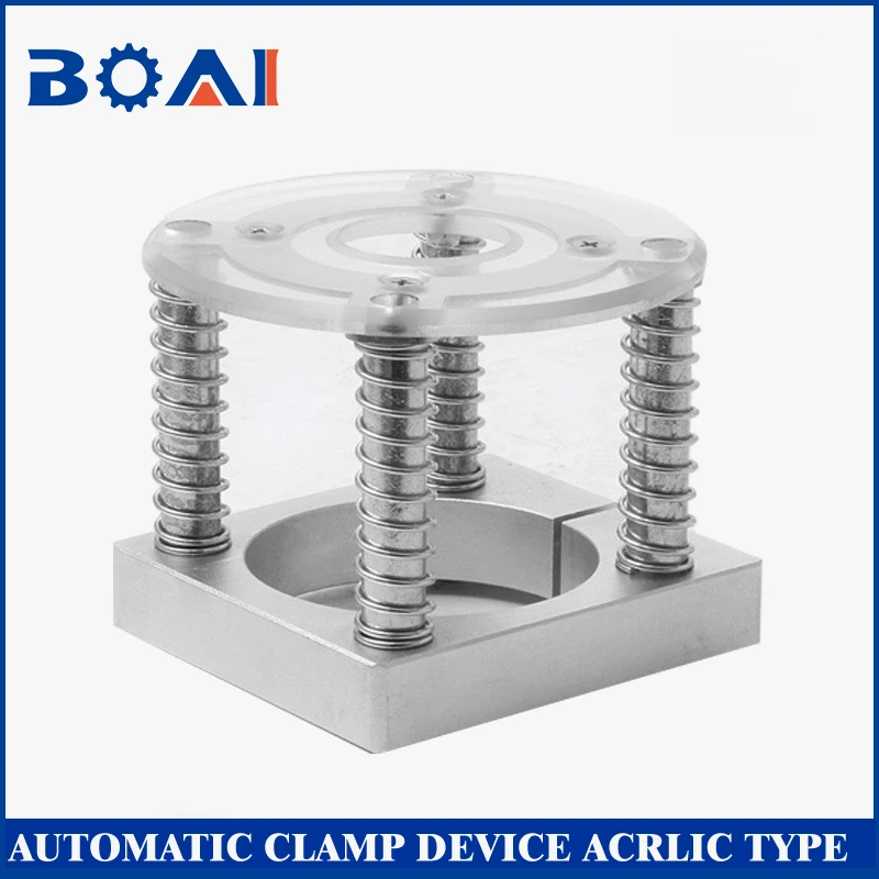 Spindle Clamp Device Automatic Press Plate Acrylic Bottom For Water Cooled / Air Cooling CNC Motor