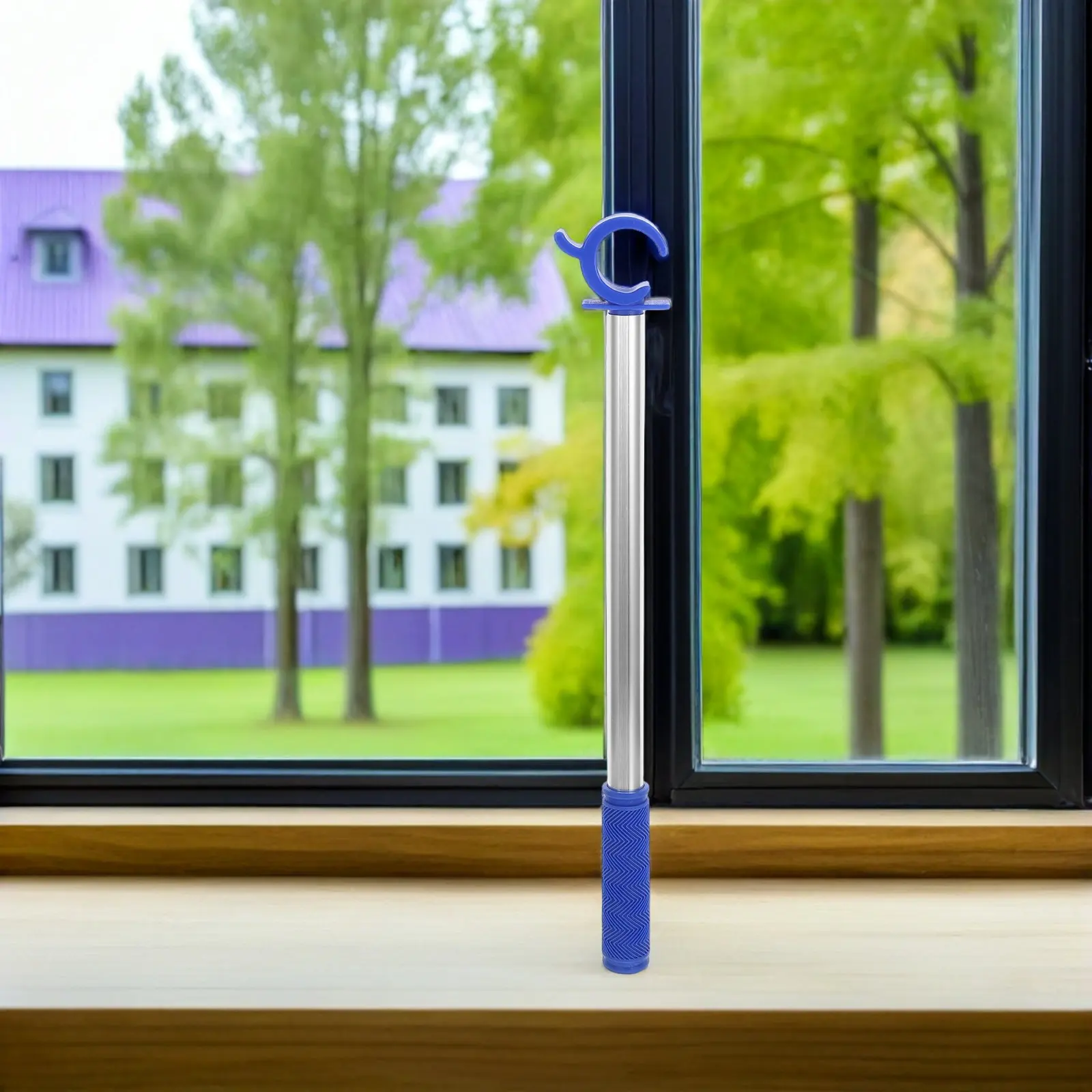1Set Window Opener Pole Hook Push Pull Rod for Skylights High Windows Blinds Curtains Awning Window Opening Tool Easy Use