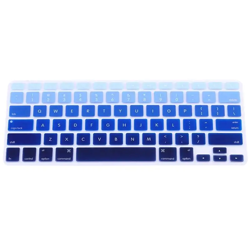 Silicone Rainbow Keyboard Case Cover Skin Protector for iMac Macbook Pro 13