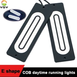 YSY 2pcs Car Light Assembly DRL Led COB Car Daytime Running Lights Waterproof 12V For Auto External Running Light Car Styling