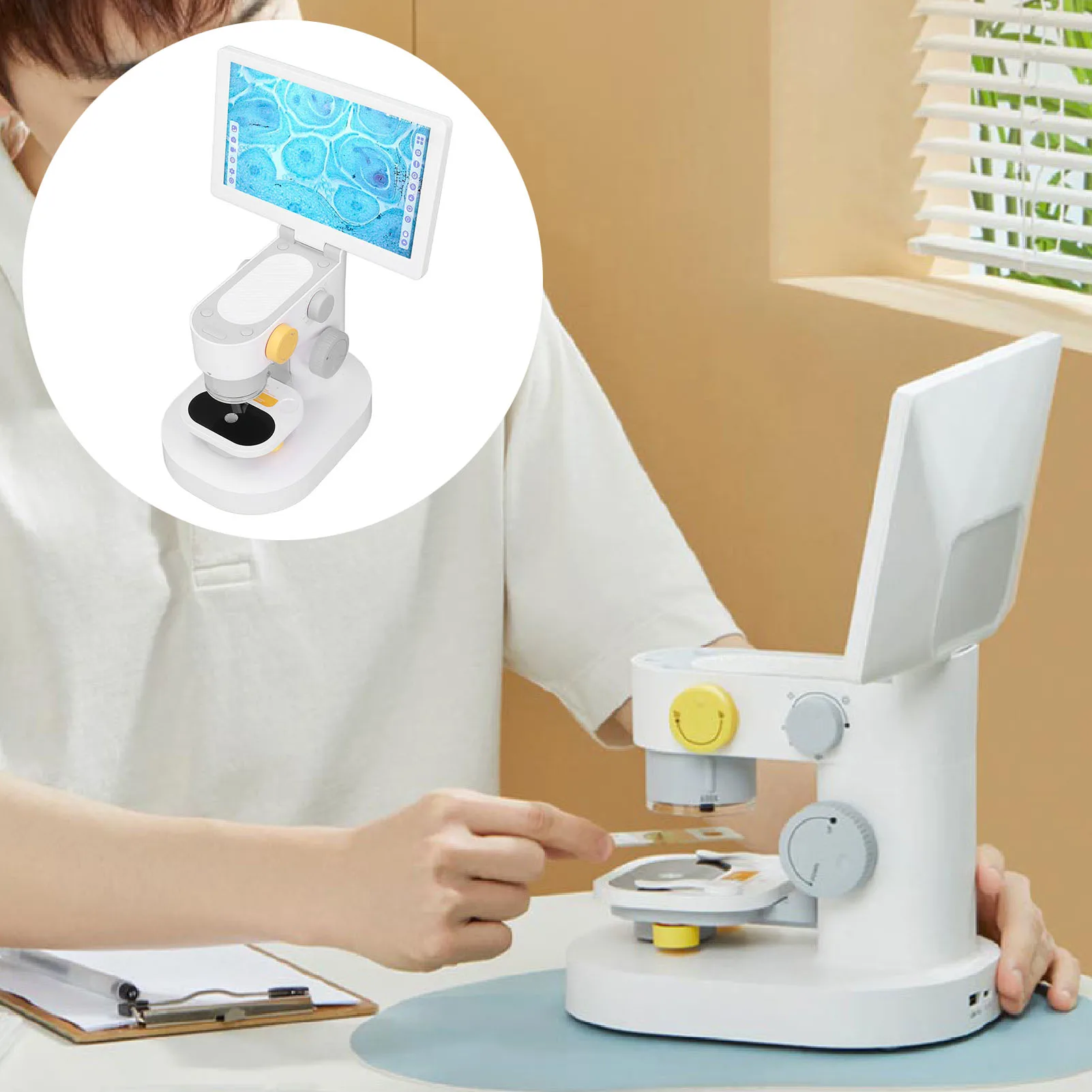 Magnifier Digital Microscope Digital Microscope Smart HD 9 Inch Display 1080P Biological Digital Microscope for Laboratory